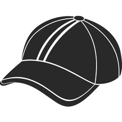 Golf Cap silhouette vector illustration