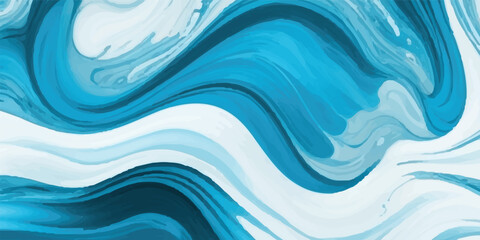 Abstract soft blue and white abstract water color ocean wave texture background. Soft Watercolor Texture of Rolling Sea Waves – Gentle Blue Ocean Landscape for Dreamy and Minimal Backgrounds
