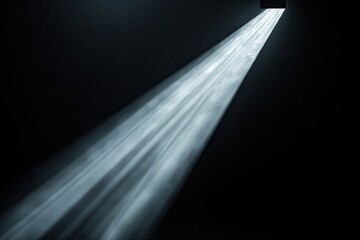 Light beam in dark space