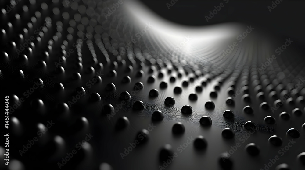 Poster abstract design featuring a textured surface with dimples.