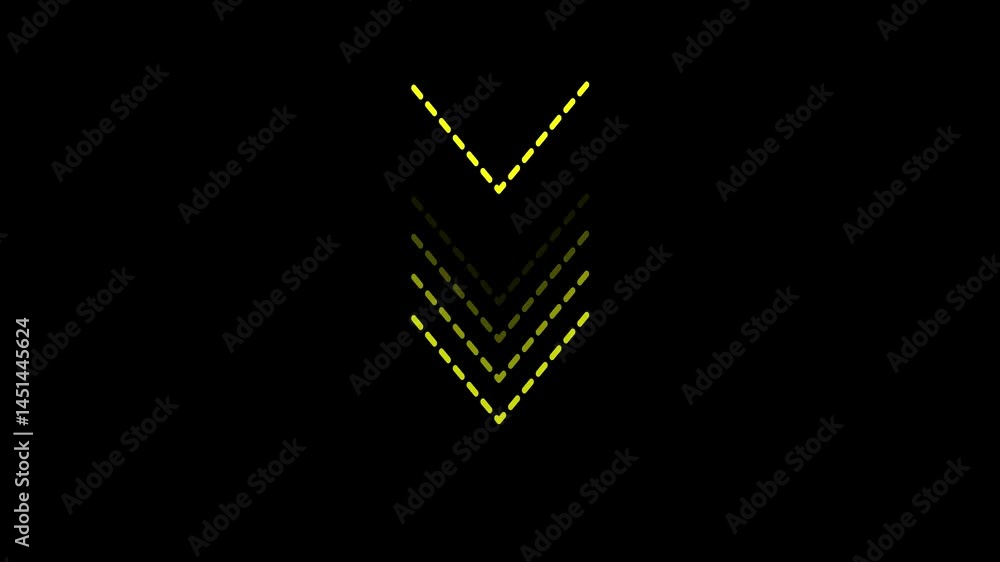 Poster road sign animation. arrow sign directed to highway. arrow loop animation video direction concept.