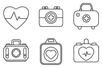 Defibrillators Medical Lifesaver Line art