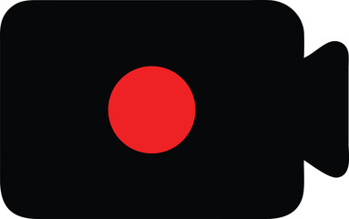 a video recording icon illustration