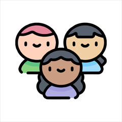 happy family vector illustration