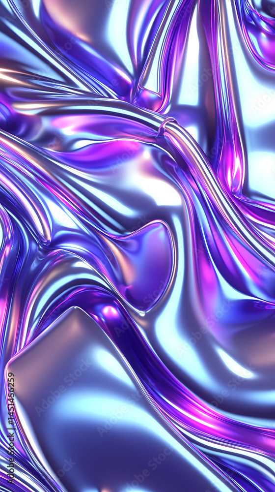 Poster fluid abstract art display digital realm high-resolution image colorful waves close-up view textured