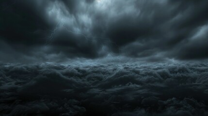 Fototapeta premium Dark storm clouds with lightning stock photo --ar 16:9 --raw --v 6 Job ID: 474304ba-9062-412d-8911-8c9f4d4a048b