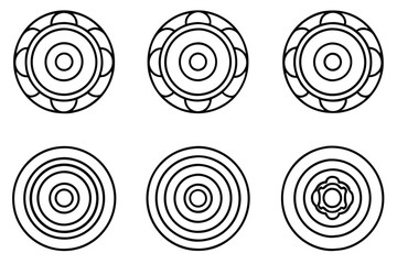 Diaphragm Health Concept Line Art