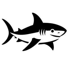 Shark silhouette vector design
