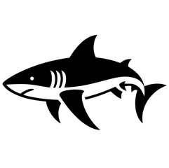 Shark silhouette vector design