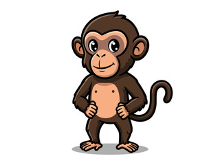 A Delightful Vector Art Illustration Depicts A Charming Cartoon Wildcat Perched Upon A Sturdy Branch Showcasing A Bright Color Palette And Cute Friendly Expression In A Simple Design