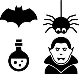halloween spider vector illustration