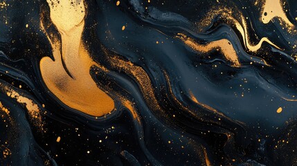 Abstract golden wavy background ,abstract background with smooth lines in blue, orange and yellow colors