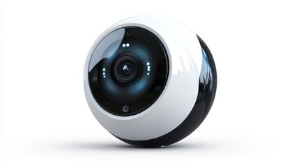 Futuristic spherical security camera