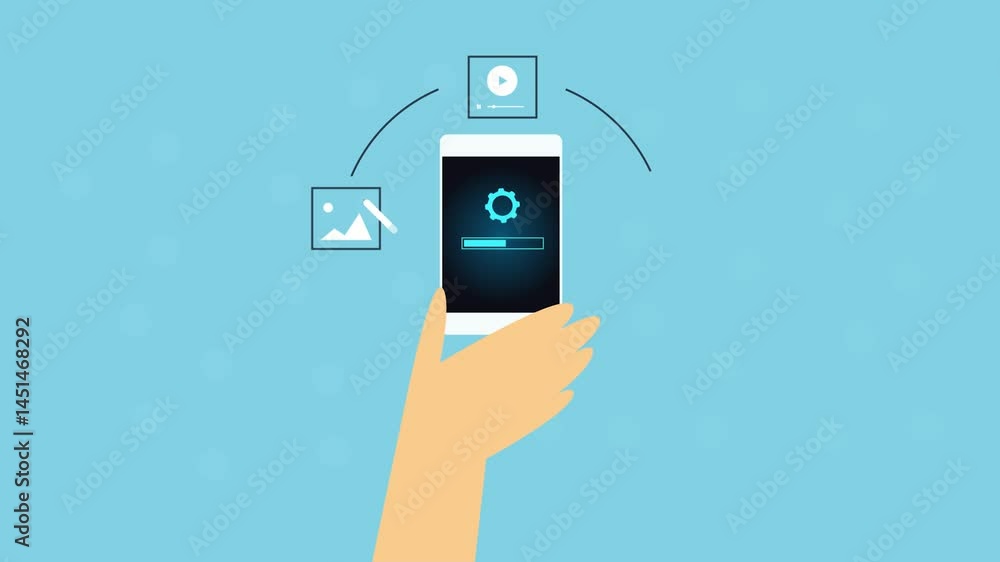 Aufkleber content marketing journey creating, publishing and distributing from smartphone app, efficient conte