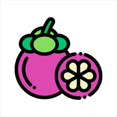vector illustration of a cartoon fruit