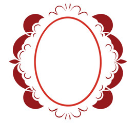 Colorful blank frame vector. 