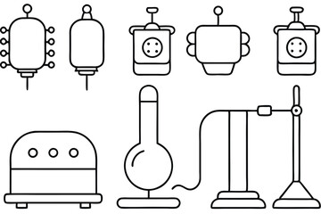 Electrical stimulat therapy inspired Line art