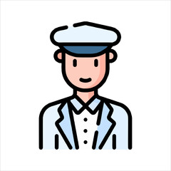 vector illustration of a chef