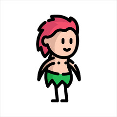 cartoon character of a man