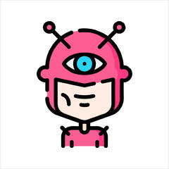 Obraz premium funny cartoon robot