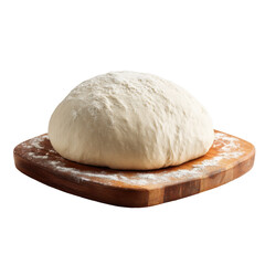 Dough rests on board isolated on transparent png background