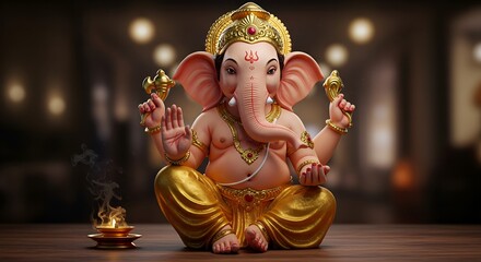 illustration of ganesha as a protective god