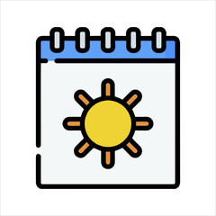 vector illustration of a calendar icon