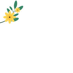 Leaves Sunflower Decoration