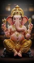 illustration of ganesha as a protective god