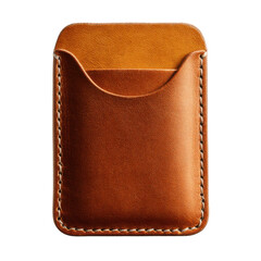 Leather card holder isolated on transparent png background
