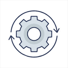 gear icon vector illustration