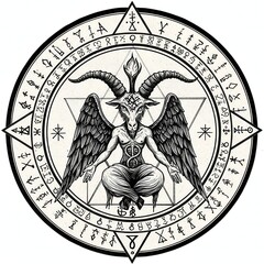 satanic symbol illustration