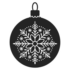 Fototapeta premium Christmas Ornament silhouette vector illustration