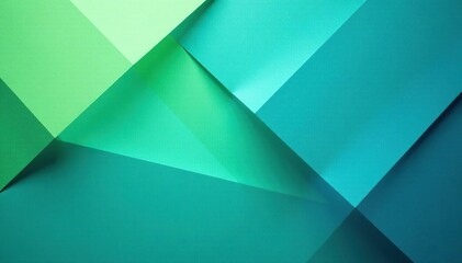 Obraz premium Abstract geometric pattern in calming blues and greens, wallpaper, clean