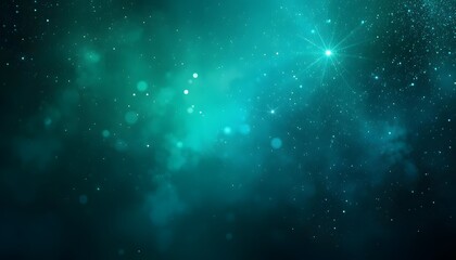 Black deep dark blue green emerald sea petrol teal agua jade cyan turquoise abstract background. Color gradient ombre. Noise grain mesh. Circle. Light glitter shine shimmer metallic. Elegant festive