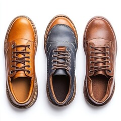 pair of shoes white background 
