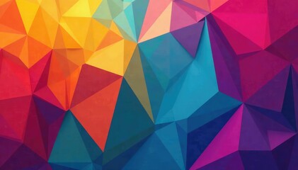 Fototapeta premium Geometric shapes in vibrant colors, forming a continuous pattern , squares, decor, seamless pattern