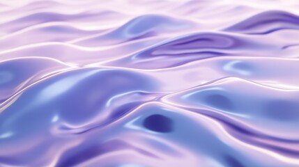 Obraz premium Glossy violet satin fabric with gentle ripples and soft lighting.