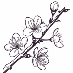 vector illustration of a branch