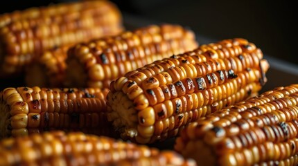 Grilled corn on the cob feast