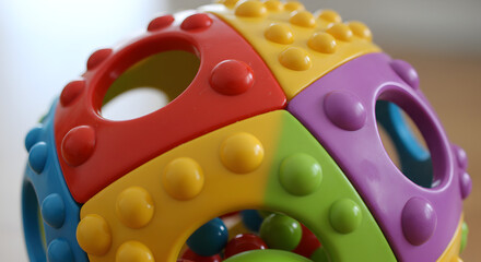 Colorful Baby Toy Ball: Developmental Sensory Toy for Infants