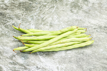 Raw fresh young green bean