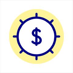 Obraz premium dollar sign icon