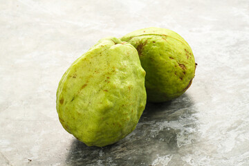 Ripe fresh green green guava