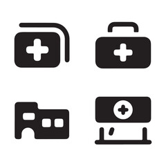 Fototapeta premium Healthcare and Medical Line Icons. Editable Stroke Vector Icons Collection.