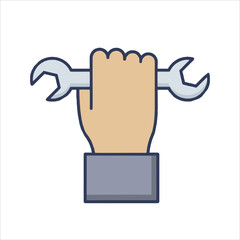 hand holding a laptop