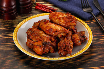 Hot and spicy Buffalo chicken wings