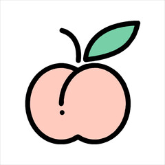 vector illustration of an apple