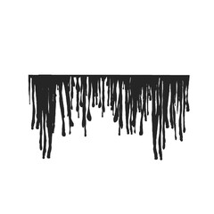 black ink drop without background