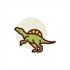 vector illustration of a cartoon lizard
